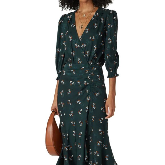 VERONICA BEARD Yasmeen Wrap Dress Size 12 - Picture 2 of 7